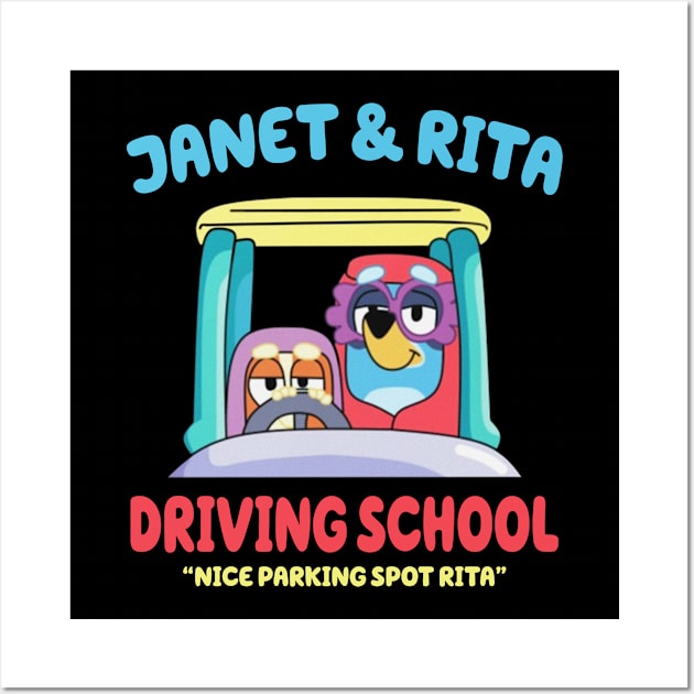 Janet And Rita Driving School Wall Art by Quikerart